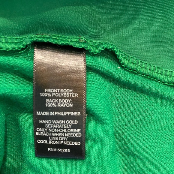 Fun Green Silky Sleeveless Top - Picture 6 of 6